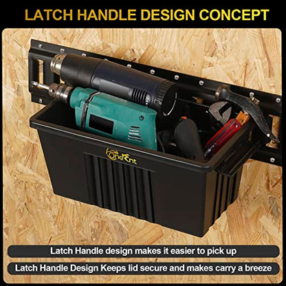 2-Pack E-Track Basket Storage Bins, 14.5 Inche Long, 200 lbs Capacity