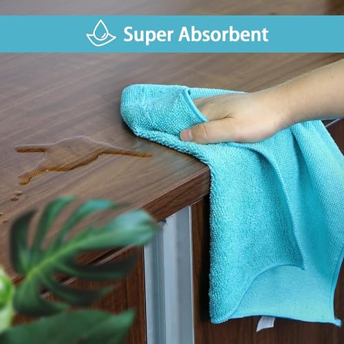 12PK Microfiber Cleaning Cloth (Multicolor)