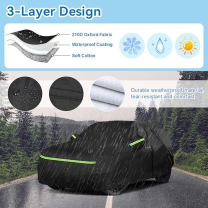 Full Car Covers for 2014 (Black / for Mini Cooper 2014-2025)
