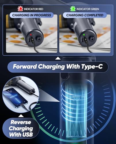 Car Vacuum Portable 6 (Blue Gray)