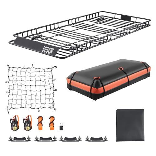 Roof Rack Basket (Basket w/ Bag & Net / 84x39in)