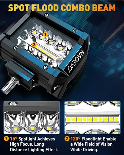 4 Inch LED Pod Lights (White)
