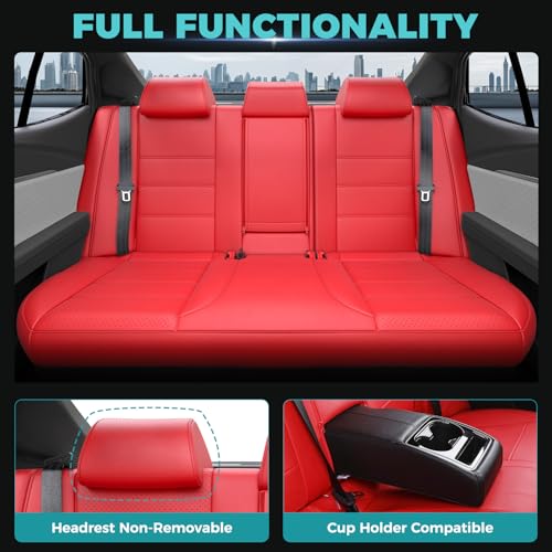 Custom Fit Seat Covers for Toyota Camry 2025 2026 Hybrid (Red / 2025-2026 Camry LE SE)