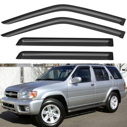 Window Visors Rain Guards for 1996 (1996-2004 Nissan Pathfinder)