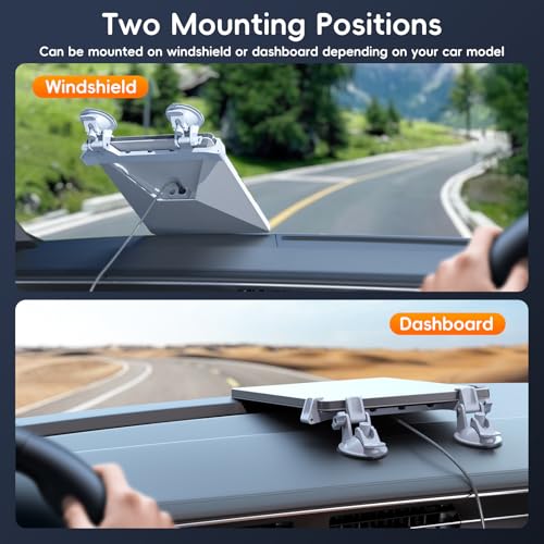 for Starlink Mini Suction Cup Mount for Dashboard & Windshield Ensures Stable Satellite Signal (Finger Pull)