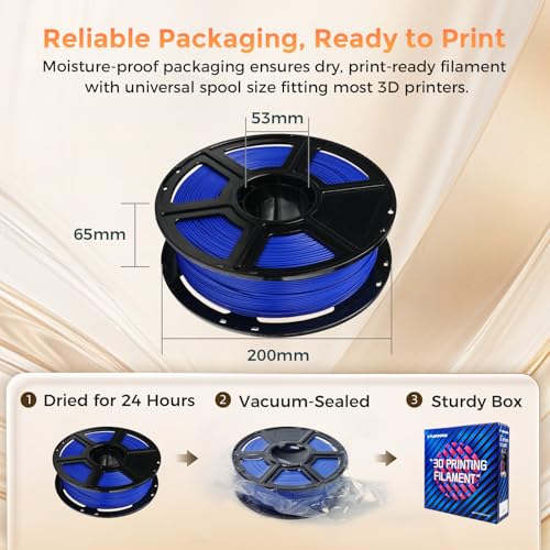 PLA Filament 1.75mm + (Matte Blue)