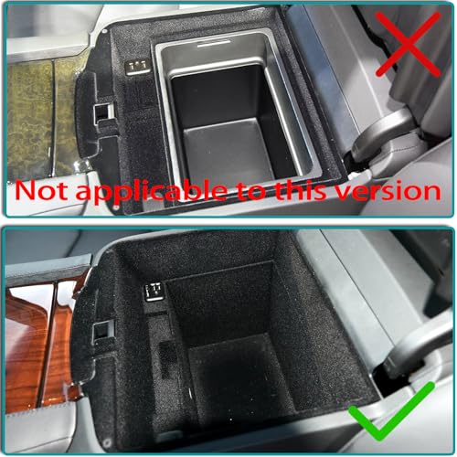 Console Insert Armrest Storage Box Compatible with Cadillac Escalade2015