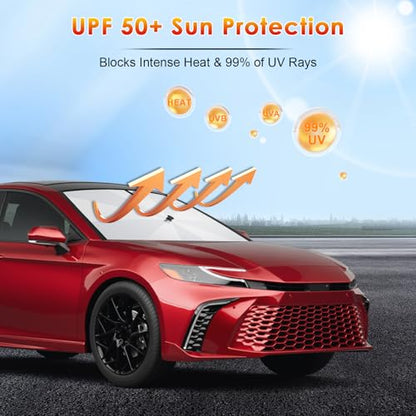 for 2025 2026 Toyota Camry Windshield Sunshade Umbrella Custom Fit Windshield Sun Protector (for 2025-2026 Toyota Camry)