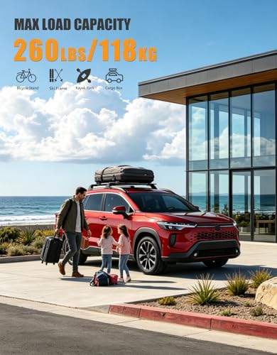 260Lbs Roof Rack Cross Bars for Toyota Corolla Cross 2022 (Compatible with Toyota Corolla cross 2022-2026)