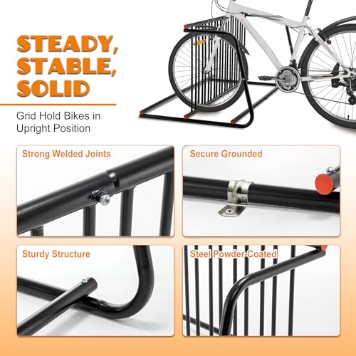 Floor Bike Rack (Black / 60")