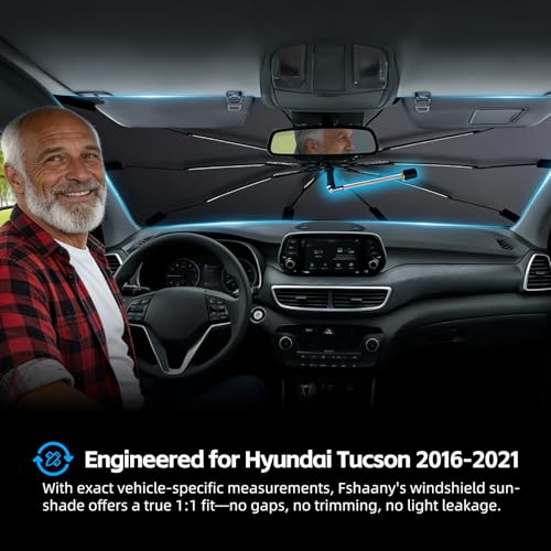 Windshield Sun Shade Umbrella for Hyundai Tucson 2016 (For Hyundai Tucson 2016-2021)