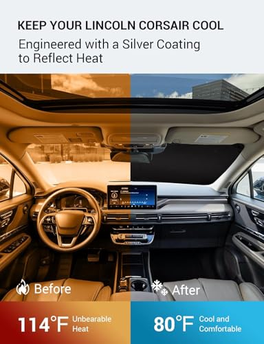 Custom Fit Car Windshield Sun Shade for 2020 (Lincoln Corsair 2020–2026)
