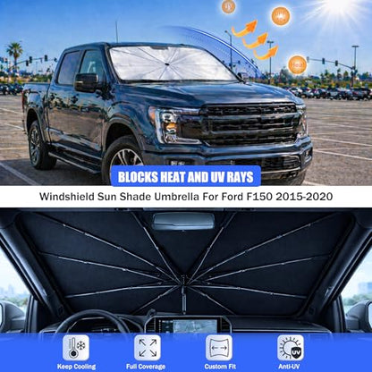 Car Windshield Sun Shade Umbrella for Ford F150 2015 (For Ford F150 2015-2020)