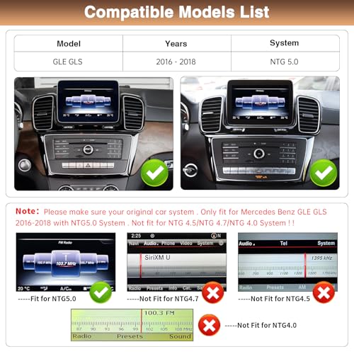 12.3 Inch Display Screen Car Radio for Mercedes Benz GLE GLS 2016