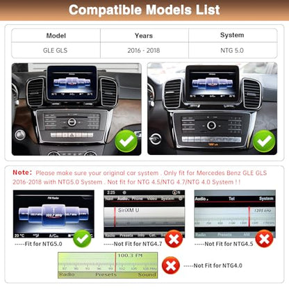 12.3 Inch Display Screen Car Radio for Mercedes Benz GLE GLS 2016
