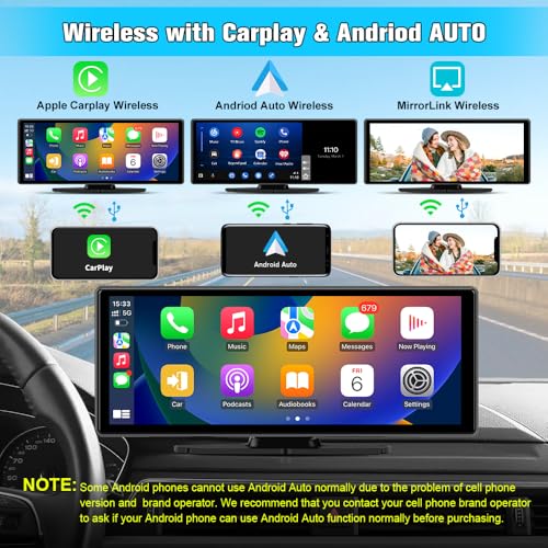 10.26" Carplay Screen for Car Portable (ZX-US-CLP12A-1)