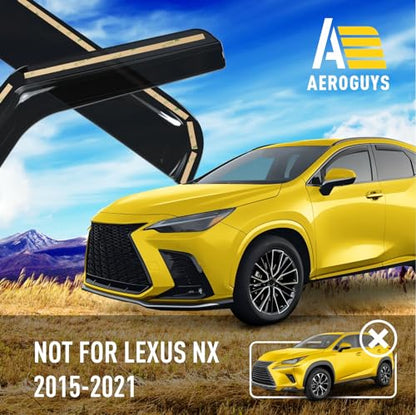 Extra Durable Window Deflectors in (For Lexus NX 22-26)