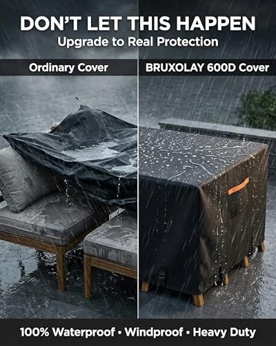 Outdoor Patio Furniture Cover Square (Square Cover-Black / 86 x 86 x 28 inches)