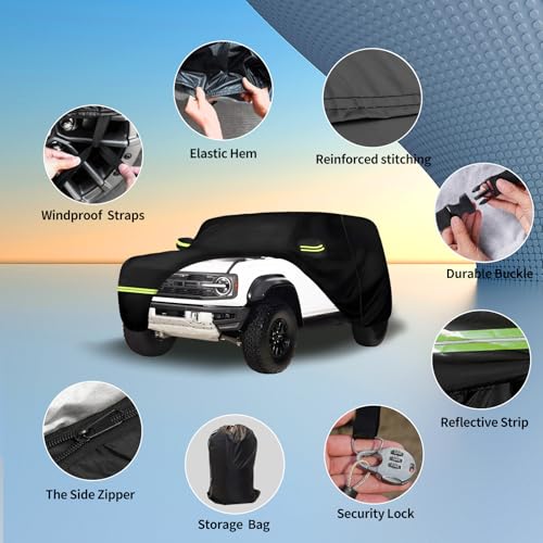 Waterproof Car Covers Fit for 2021 (Fit for Bronco 2 Door)