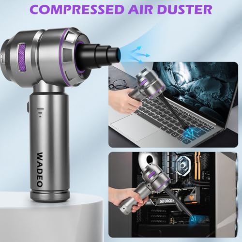 Handheld Vacuum Cordless (Silver Gray With Brushless Motor)