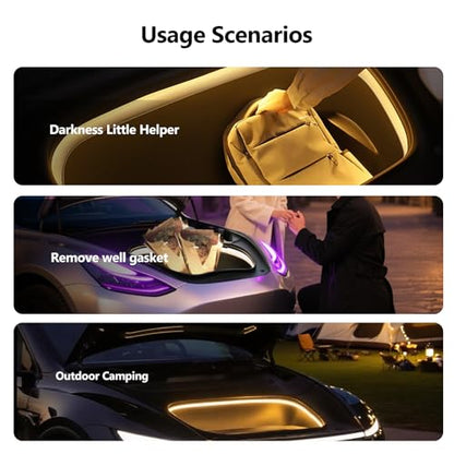 Front Trunk Ambient LED Light Strip for Tesla Model Y Juniper 2025