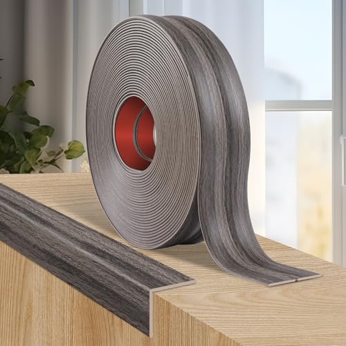 Wall Corner Protector Peel and Stick Corner Trim Molding (2.4 In x 10 Ft / Brown Walnut Wood)