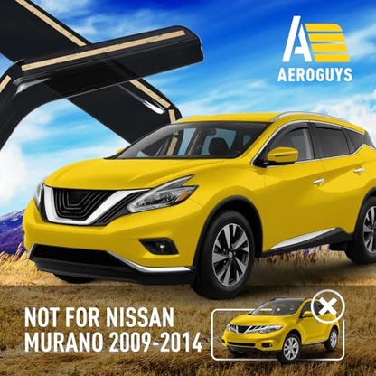 Extra Durable Window Deflectors in (For Nissan Murano 15-24)