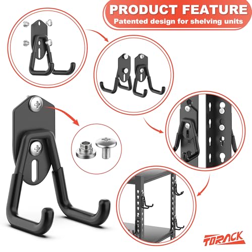 15 PCS Garage Storage Hooks (Black)