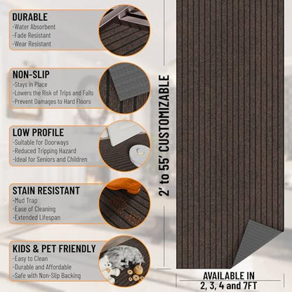 2x5 Runner Rug (Brown / 2' x 5' (Runner))