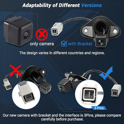 86267AJ10A Backup Camera Compatible with Subaru Legacy Outback 2010 (86267AJ10A / Camera with Bracket)