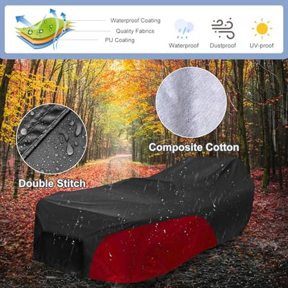 Polaris Slingshot Cover Waterproof with Soft Liner (Without Roof / Black&Red)