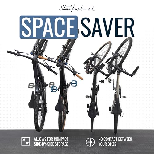Swivel Bike Wall Mount (4 Pack / 2 Mountain Bike & 2 Road/Gravel)