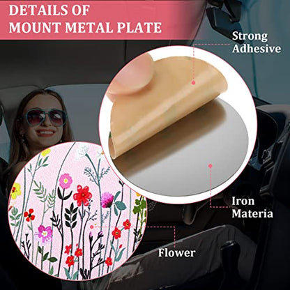 8 Pcs Cute Magnet for Phone Case Car Mount Sticker (Floral Style)