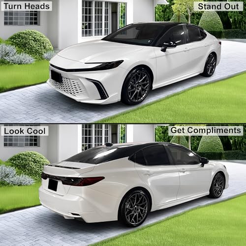 Full Headlight Taillight Tint Kit Compatible with Toyota Camry 2025 (Full Kit / Dark Smoke)