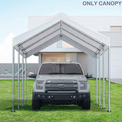 10'x20' Carport Canopy Replacement Cover White (White / 10'x20')