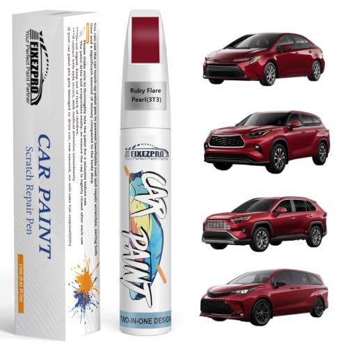 Ruby Flare Pearl Touch Up Paint for Toyota (For toyota / Ruby Flare Pearl(3T3) compatible with All Models)