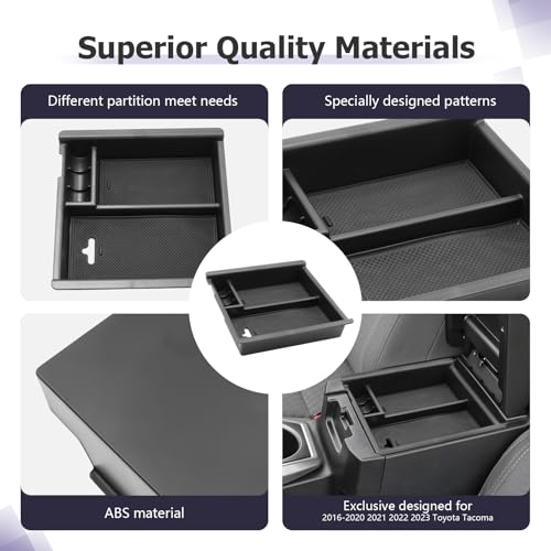 Tacoma Center Console Organizer Compatible with 2016