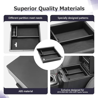 Tacoma Center Console Organizer Compatible with 2016