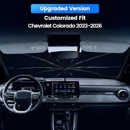 Windshield Sun Shade Umbrella for Chevrolet Colorado 2023 (For Chevy Colorado 2023+)