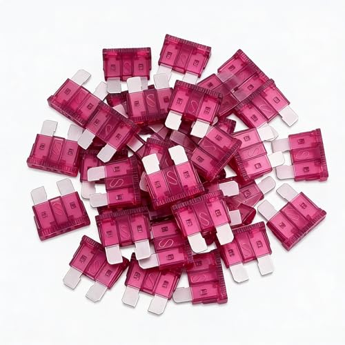 80Pcs) 50 Amp Standard Fuse, 50A Car Blade Fuses for Car/RV/Truck/SUV/Motorcycle/Boat (50A)