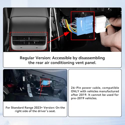 8.66" Rear Screen Compatible with Tesla Model Y 2019 (8.66 Inches)
