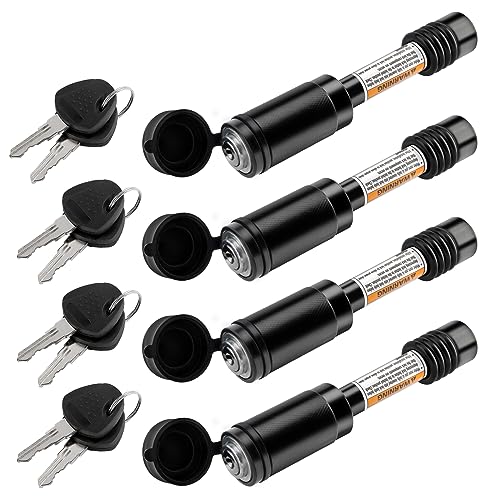 Trailer Hitch Locks (2-3/4" Pin / Keyed Alike 4pack)