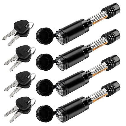 Trailer Hitch Locks (2-3/4" Pin / Keyed Alike 4pack)