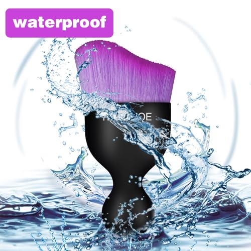 Car Detailing Brush for Interior Dusting and Air Vents (Black Purple)