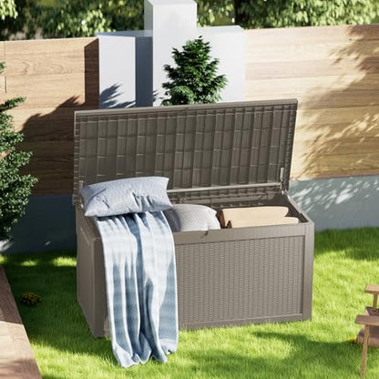 320 Gallon Resin Outdoor Storage Box (Gray / 320 gallons)