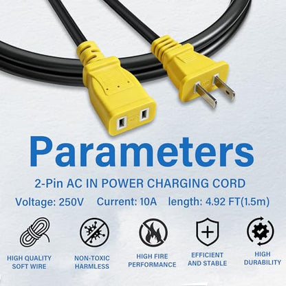 DXAEJ14 1400 Jump Starter Power Cord (1.5m car starter power cord)