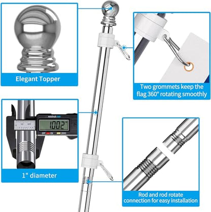 Flag Pole Upgraded Bracket (Silver)