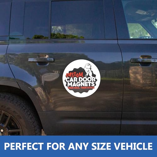 Custom Car Magnet Signs for Advertising and Promotion (12" Round)