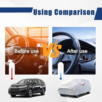 6 Layers Hatchback Car Cover Custom Fit for Honda Fit (LM-Silver / Custom Fit Honda Fit)