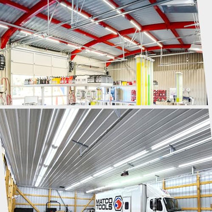 4 Pack Led Shop Lights (4PCS 8FT 4 Row 6000K)